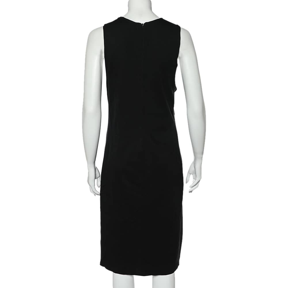 Versace Collection Black Knit Sleeveless Shift Dress